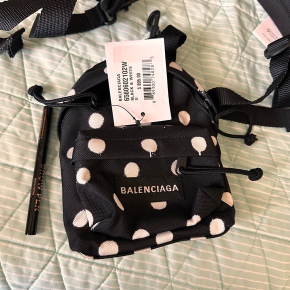 Balenciaga mini back pack in polka dot. Brand new comes with receipt from saks. - Picture 4 of 8